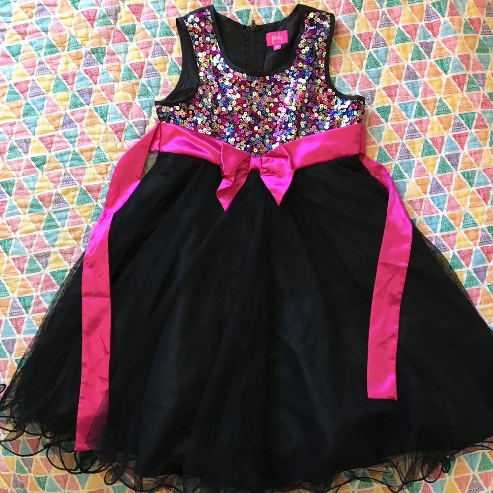 Pinky formal dress.